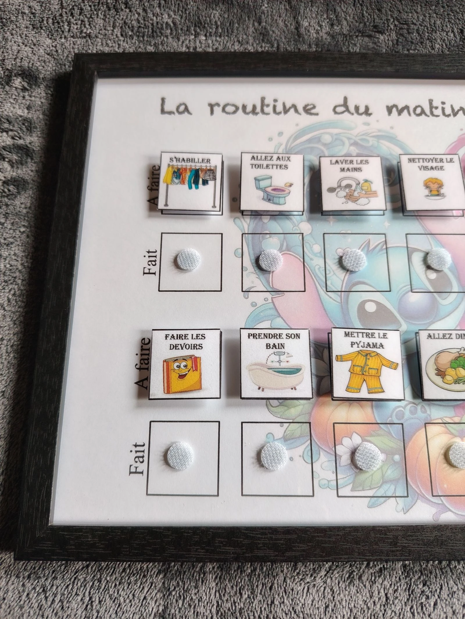 Cadre stitch ma routine du matin et du soir – photo 2